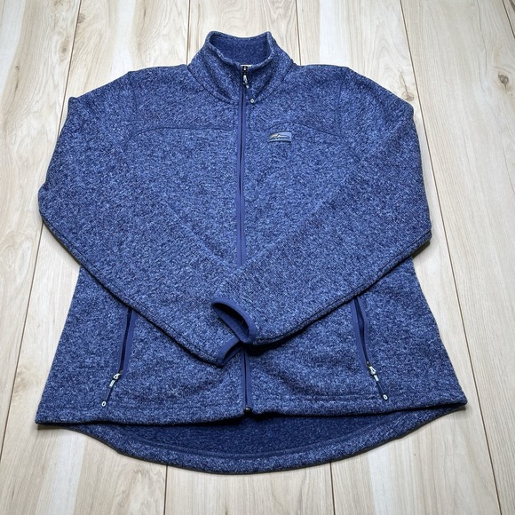 Orvis Other - Orvis Full Zip Fleece Jacket Mock Neck Pockets Zippers Blue Mens Size Medium